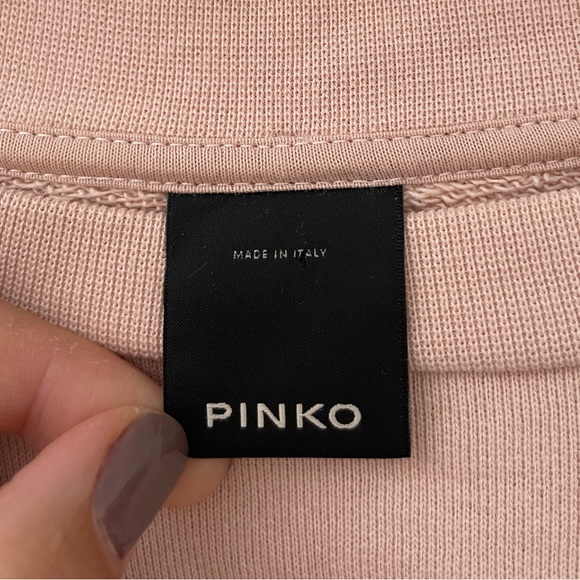 Italian High Fashion ‘Pinko’ Embroidered Crewneck ‘Made in Italy’ - Picture 5 of 6